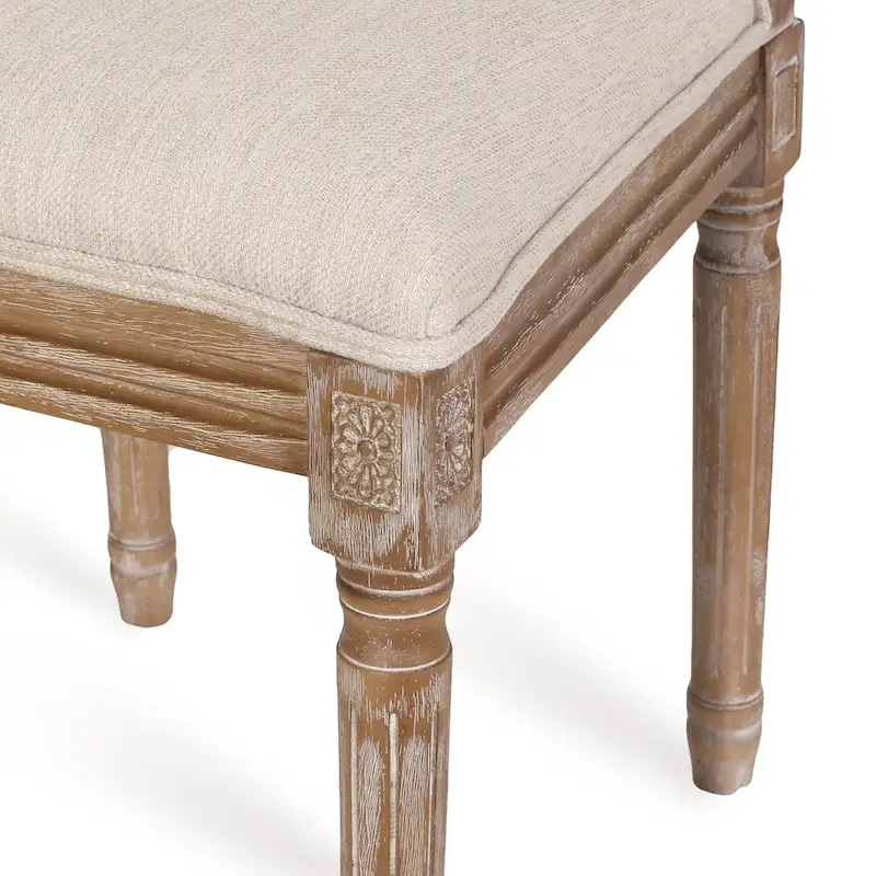 Regina French Country Wood and Cane Upholstered Dining Chair (Set of 6)