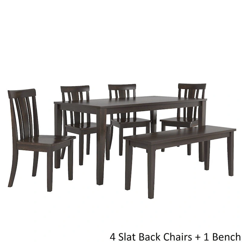 Wilmington II 60-Inch Rectangular Antique Black Dining Set by iNSPIRE Q Classic