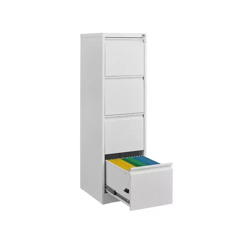 COZONY 4 Drawer File Cabinet w/ Lock, Vertical Filing Cabinets for Home Office, Metal Steel Storage Cabinet for Legal Size File, Assembly Required