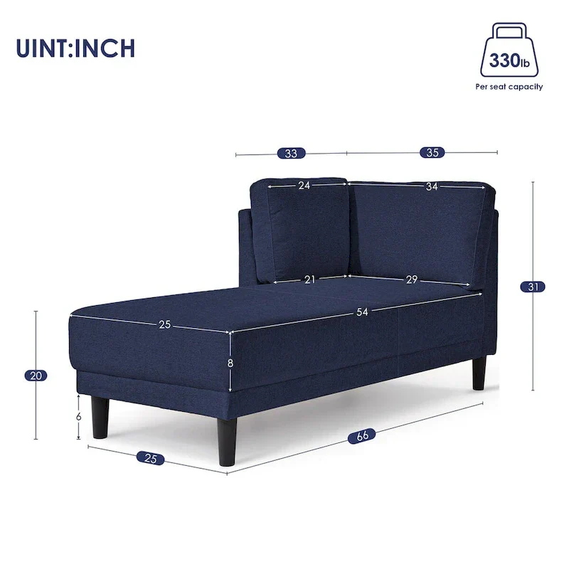 Upholstered Chaise Lounge