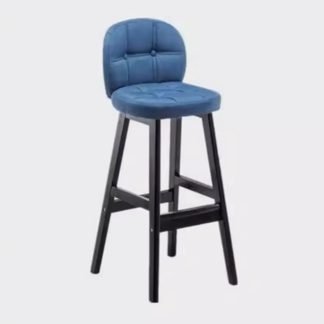 Elegant Low Back Bucket Faux Leather Bar Stool