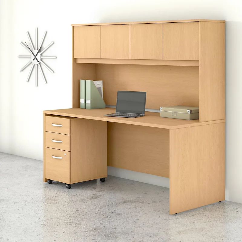 Studio C 72W Desk with Hutch and Drawers by Bush Business Furniture