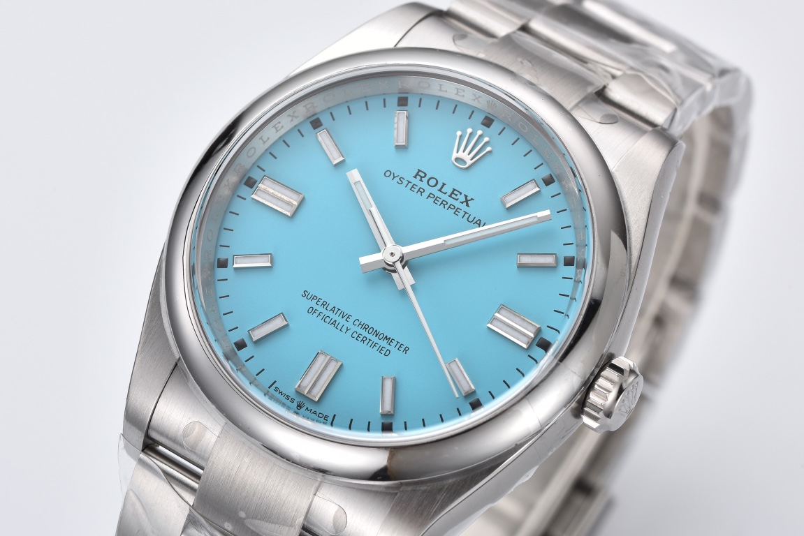Rolex Oyster Perpetual Tiffany Blue dial replica super clone