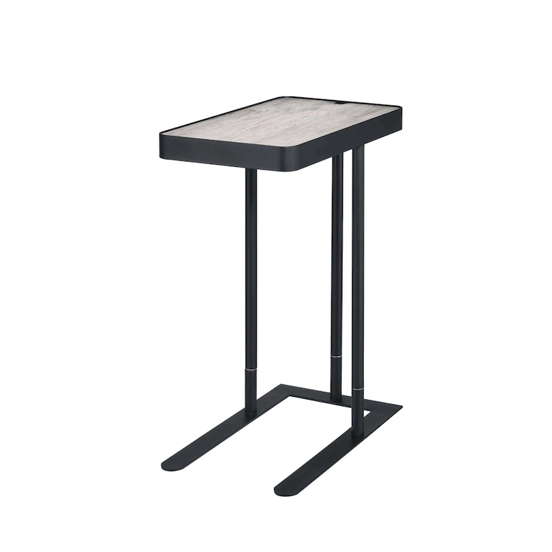 Schofield Industrial 20-inch Metal C-Shape Slide-open Top Side Table by Furniture of America