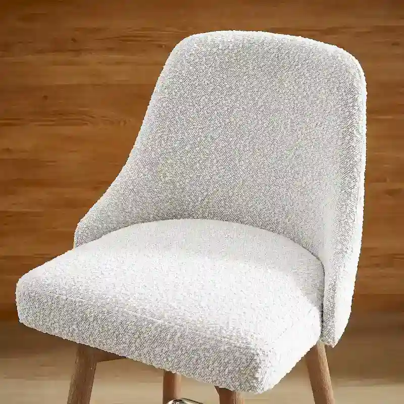 Art Leon Set of 2 Upholstered Counter Height Swivel Barstool