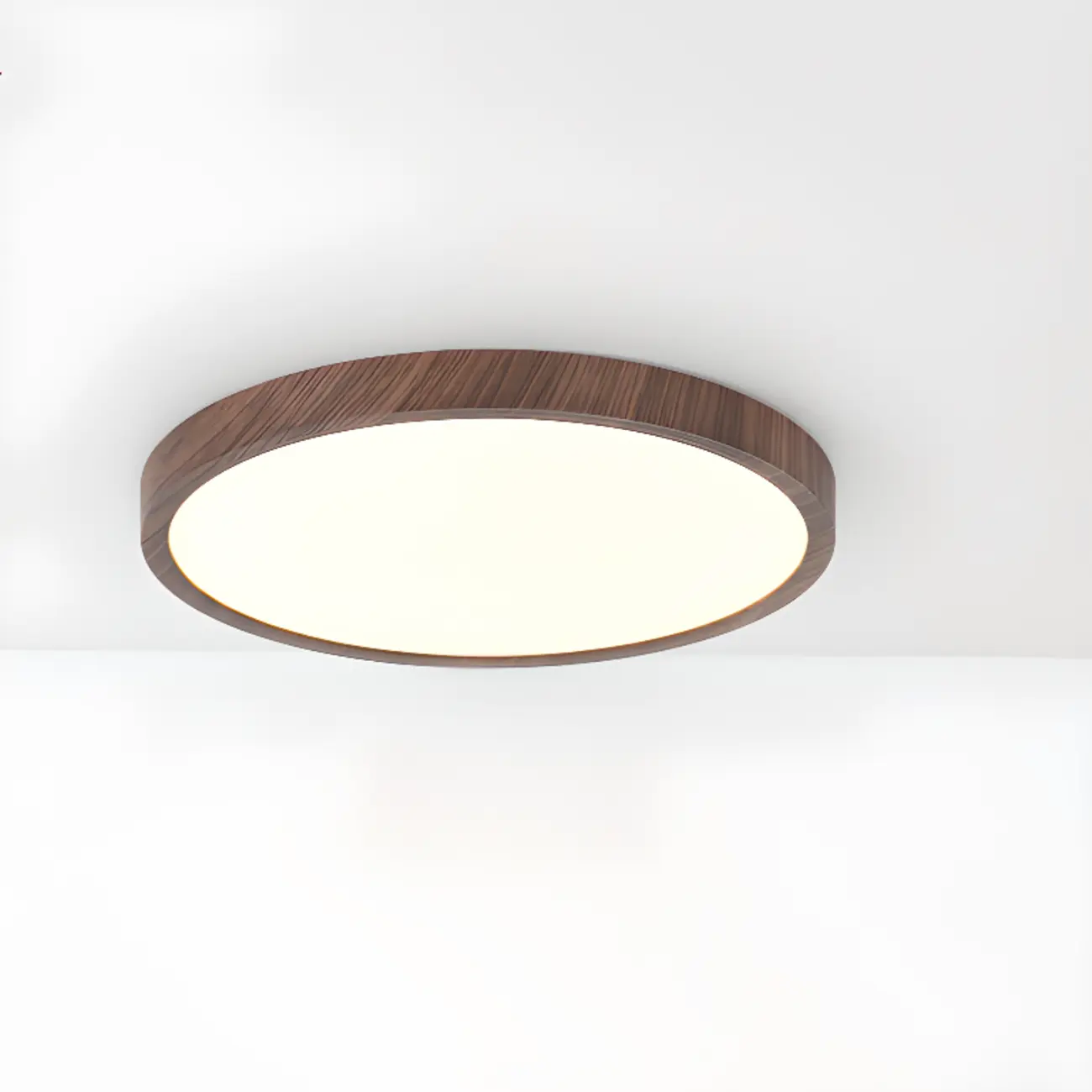 Simplistic Circular Acrylic Flush Ceiling Light in Dimmable