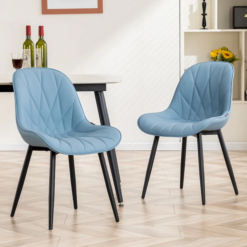Upholstered Dining Chairs Set of 2 Modern Kitchen Chairs