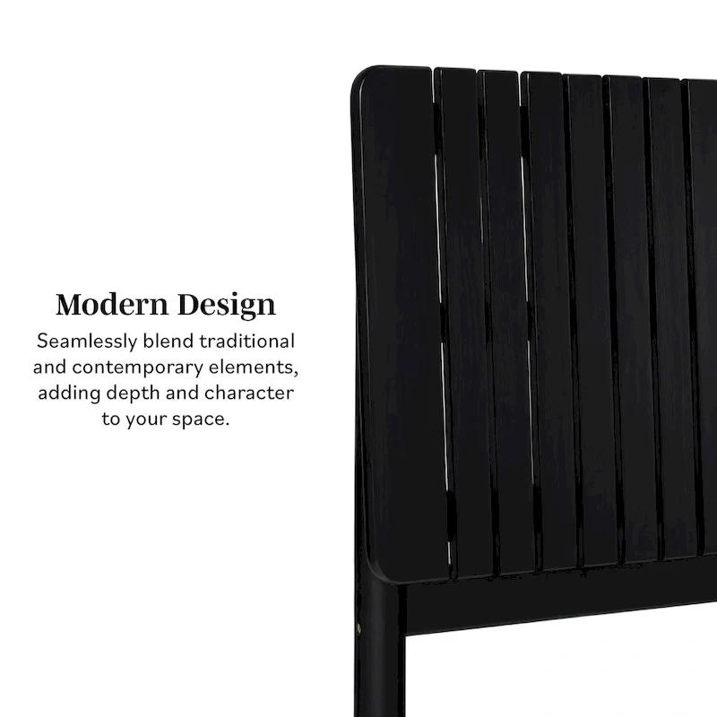 Middlebrook Designs Slatted Headboard Modern Queen Bed