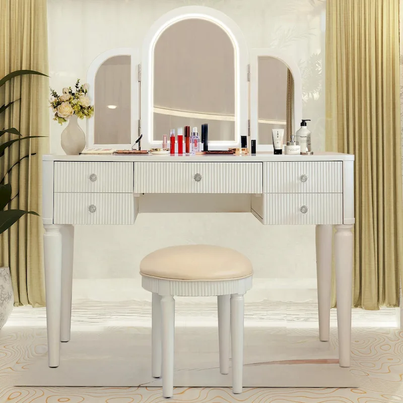 Mirrored Vanity with LED Light
