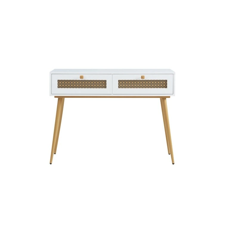 41.9 Wood 2-Drawer Entryway Console Table
