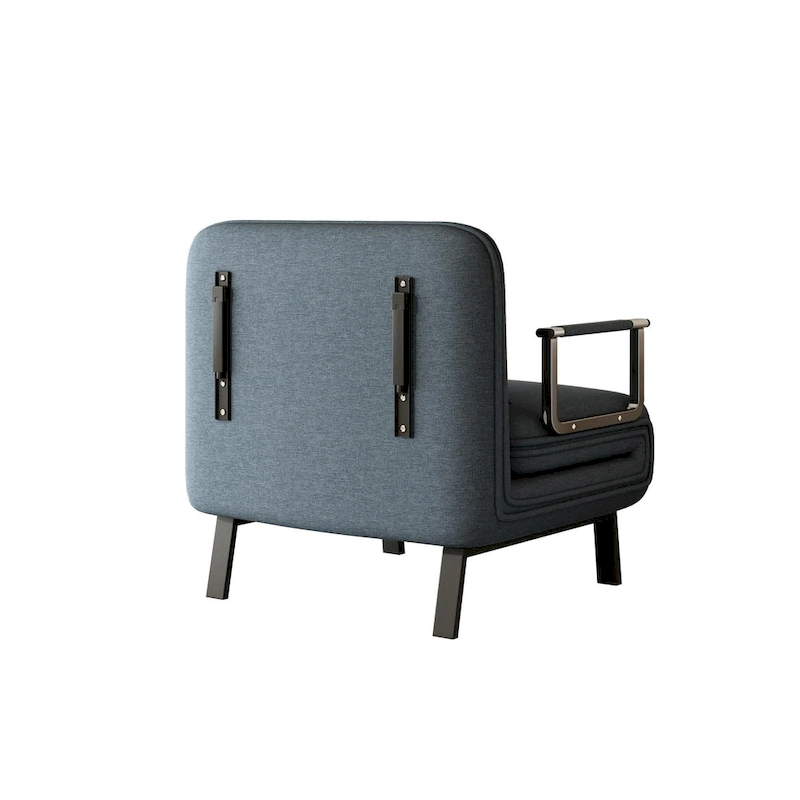 Convertible Tri-Fold Sofa Bed with Adjustable Backrest & Pillow