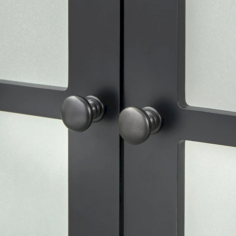 Simple Living Hampshire Frosted Glass Farmhouse Buffet/Sideboard