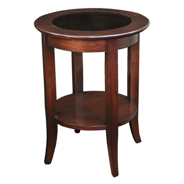 Copper Grove Halesia Solid Oak Round Side Table