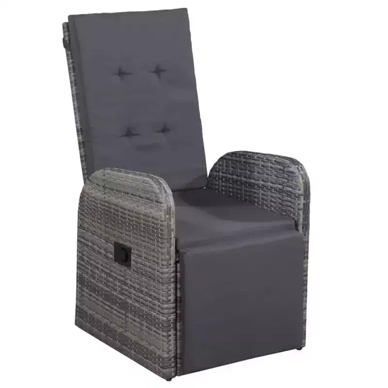 vidaXL Bistro Set Grey, Dark Grey
