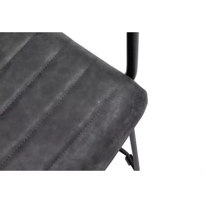 LeisureMod Ergonomic Office Chair Upholstered in Leather/Polyester with Powder-Coated Stainless Steel Frame Padded Seat and Back Zylar Collection