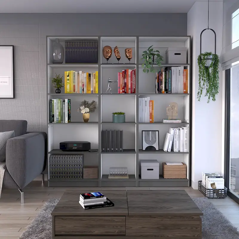 Kenyon 67  Wide 5-Shelf Option B Bookcase Set of 3