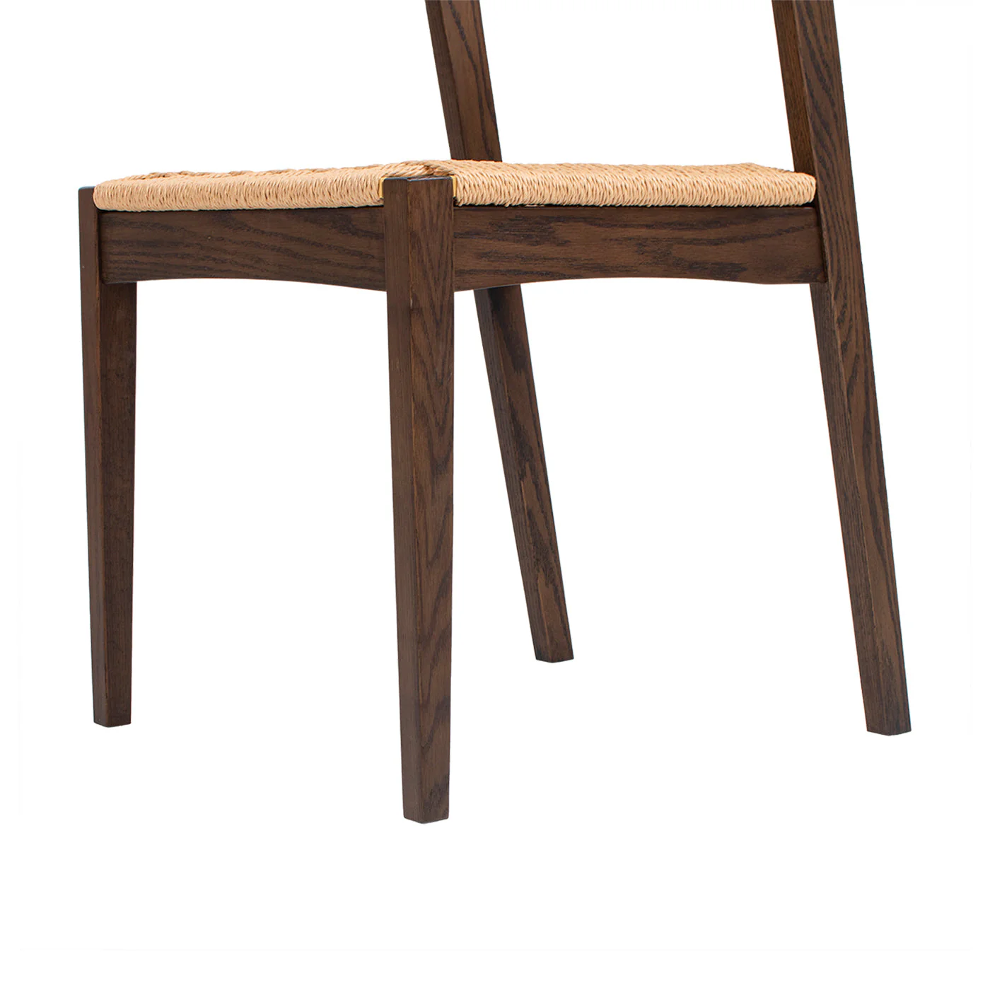 Capri Woven Seat Oak Wood Dining Chair