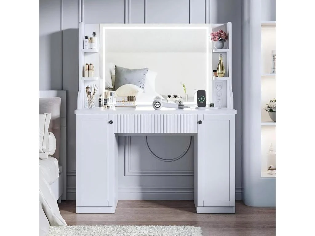 Vanity Table - Blanc (110x40x138cm)