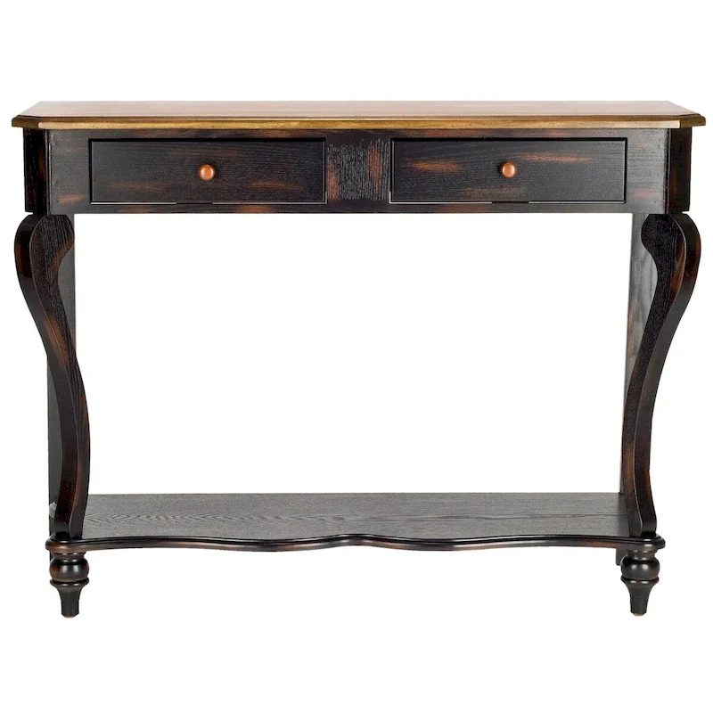 Gold Iron Accent Table with Mirrored Top – 15Wx15Dx20H, Contemporary Style