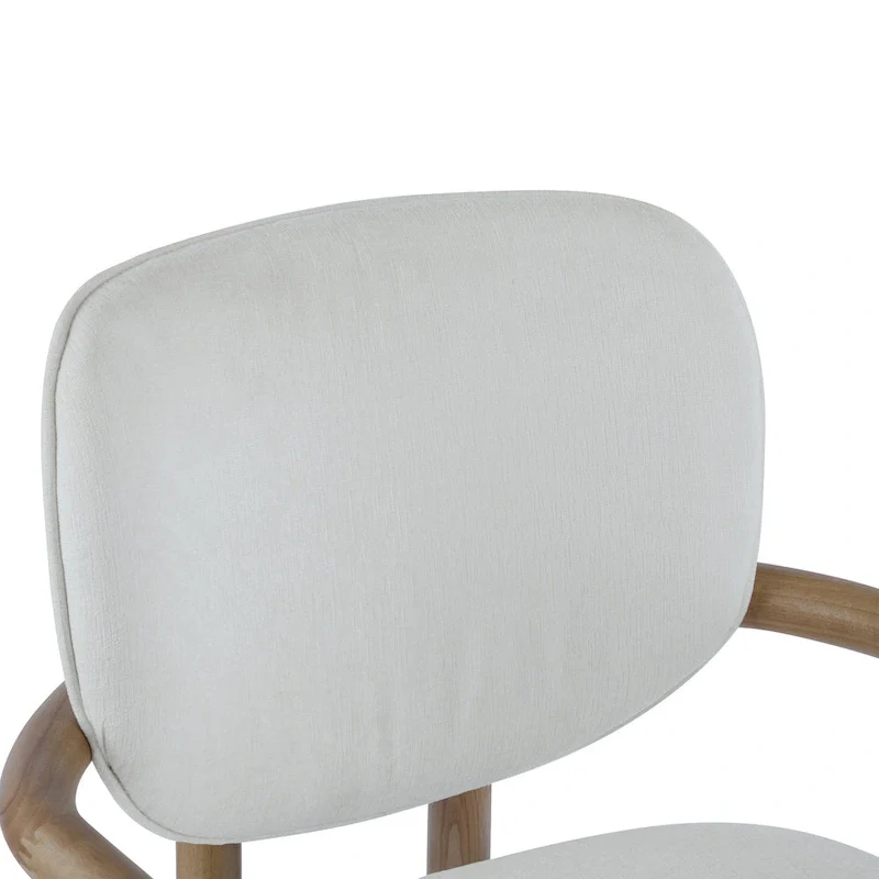 Upholstered Dining Chairs Set of 2, Side Chairs with Rubber Wood Legs, 300 LBS Weight Capacity