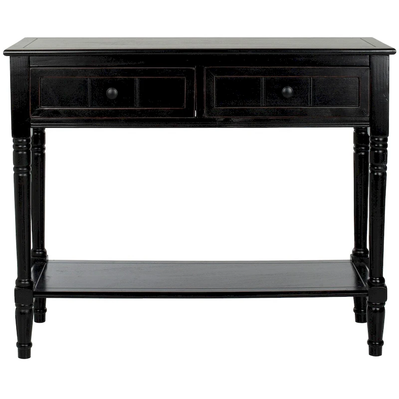SAFAVIEH Camilla Grey 2-Drawer Console Table - 35.8 x 13.8 x 29.5 - 36Wx14Dx30H