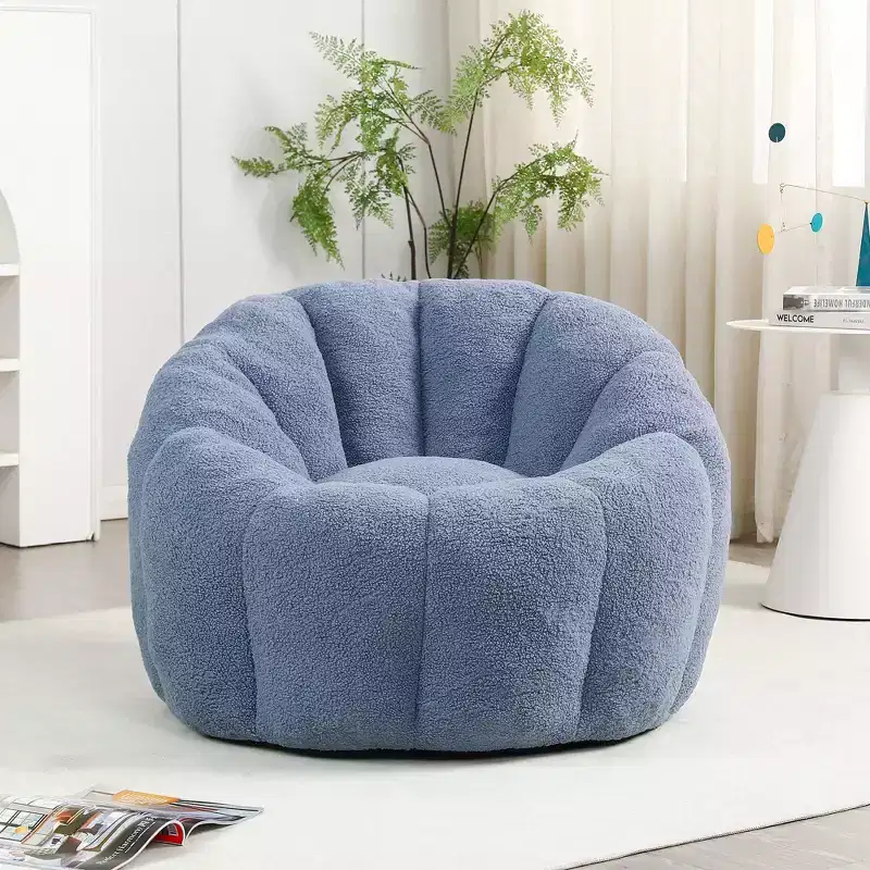 YOSIMFUR Bean Bag Chair, Bean Bag Sofa Chair with Armrests Stuffed High-Density Foam, Lazy Sofa Comfy Chairs BeanBag Chair for Adults in Living Room