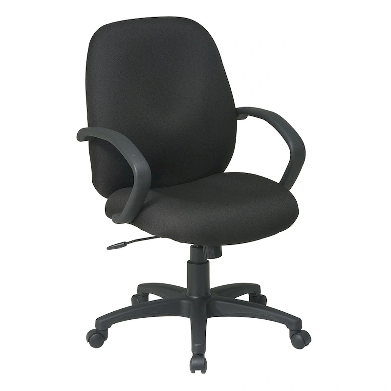 Executive Mid-Back Office Chair with Fabric Back.