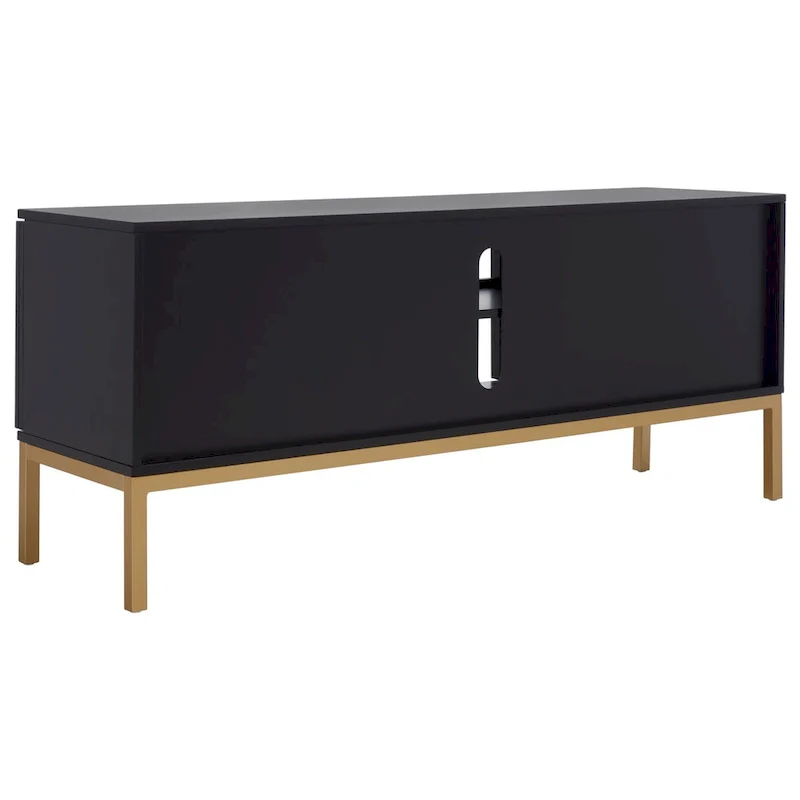 Cristen 1 Shelf Rattan Media Stand - 54  W x 15  D x 22  H - 54Wx15Dx22H