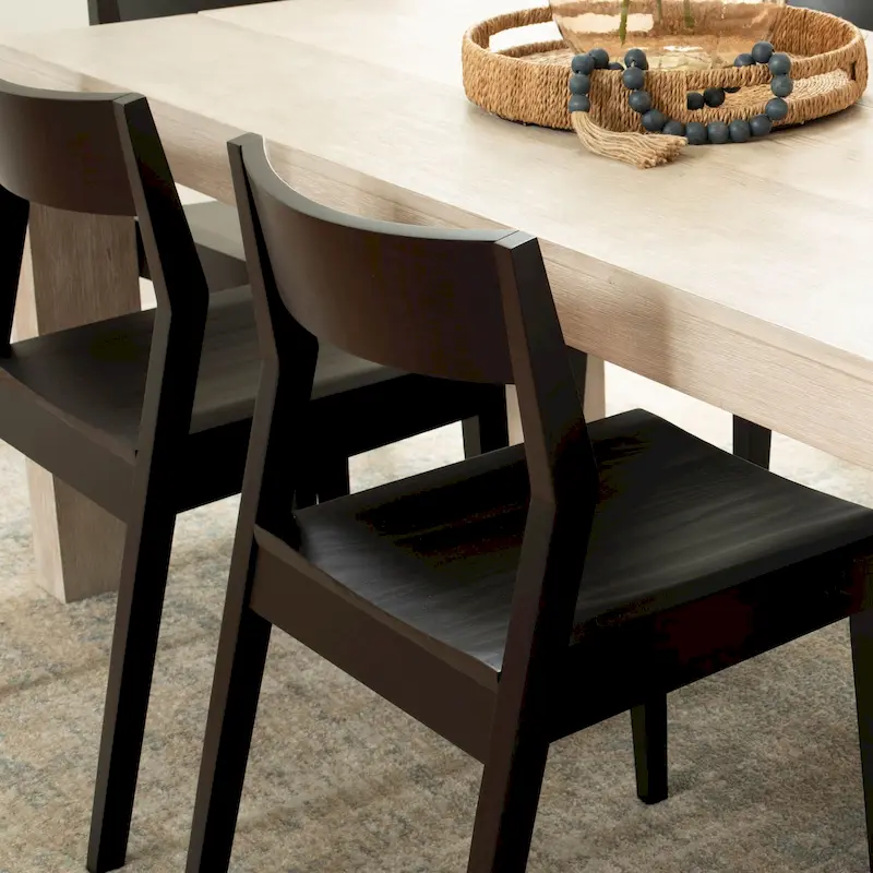 Plank and Beam Modern Solid Wood Dining Chair
