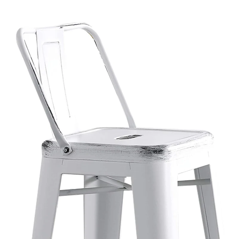 AC Pacific 30 Inch Metal Barstool Set of 2