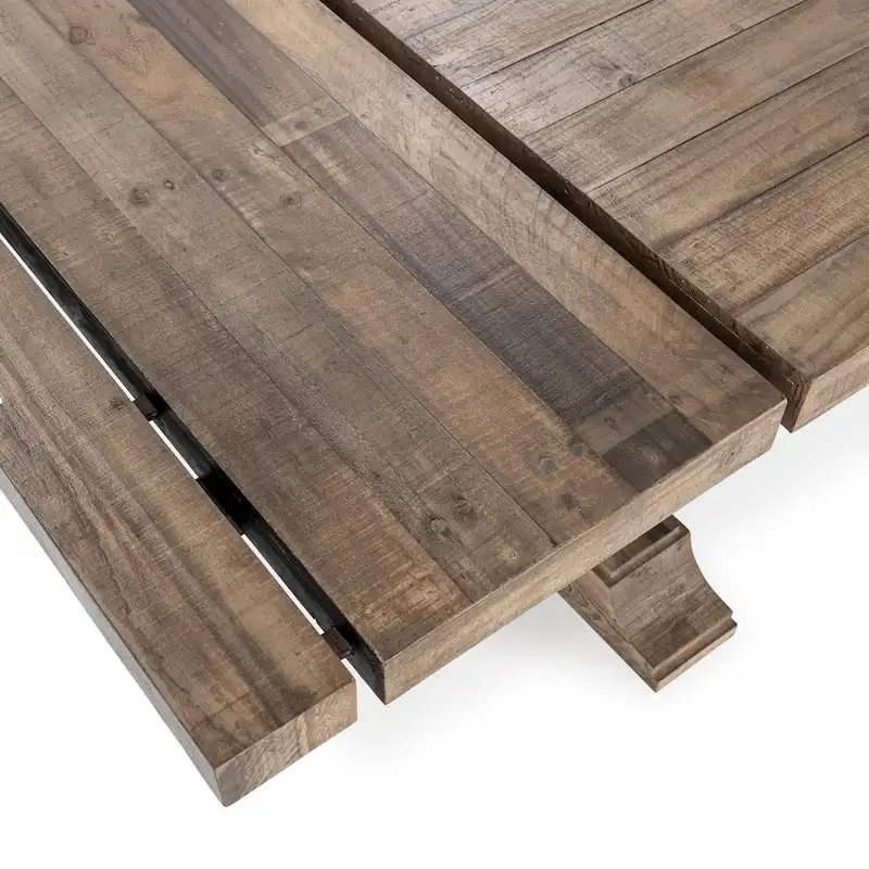 Dita Reclaimed Pine Wood Extendable Dining Table by Kosas Home