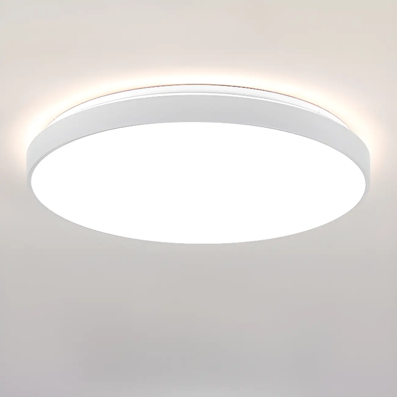 Stylish Circular Acrylic Flush Ceiling Light in Multi Dimming