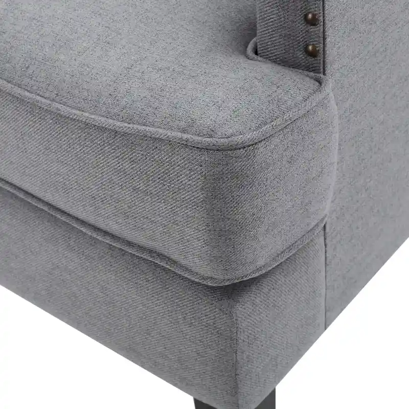 Tilla Studded Fabric Club Chair by Christopher Knight Home
