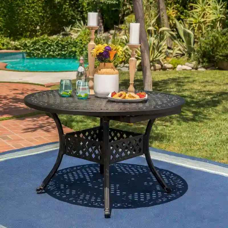 Stock Island Outdoor Oval Dining Table by Christopher Knight Home - 61.00