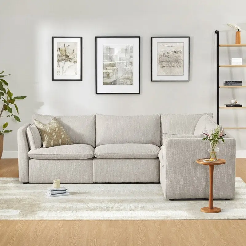 Cypress 107W L-shape Power Reclining Sectional Sofa Couch