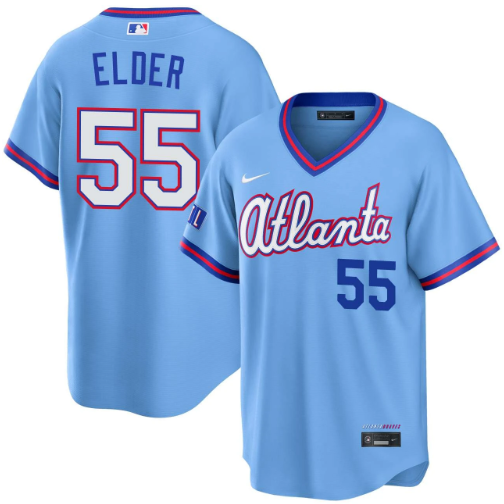 Bryce Elder Atlanta Braves Powder Blue 2026 City Connect Stadium Jersey