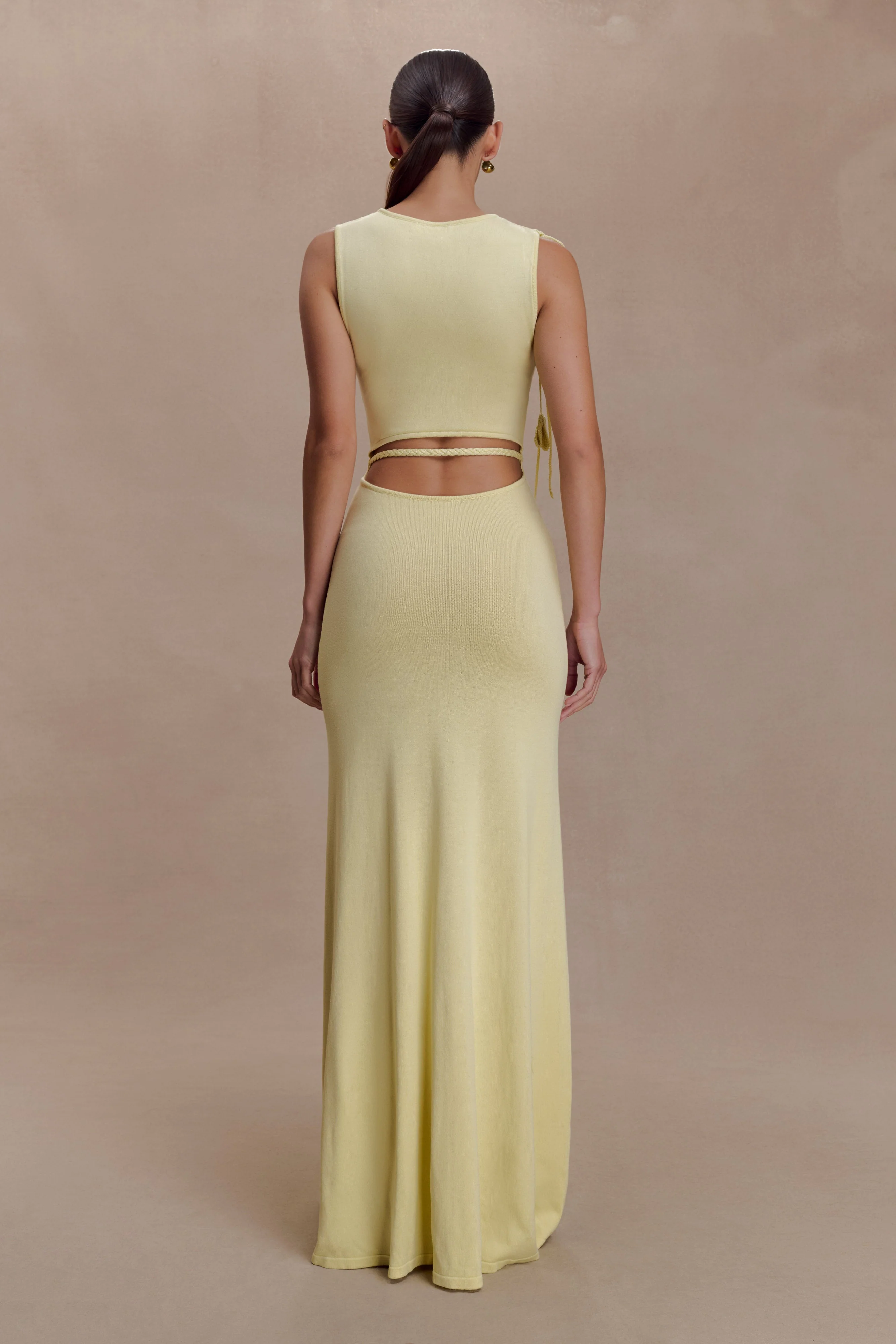 Monay Tulip Maxi Dress - Lemon
