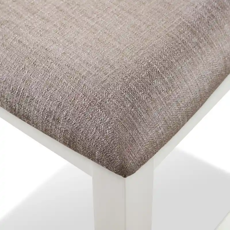 Furniture of America Vesper 3-Piece Counter Height Dining Set with Shelving