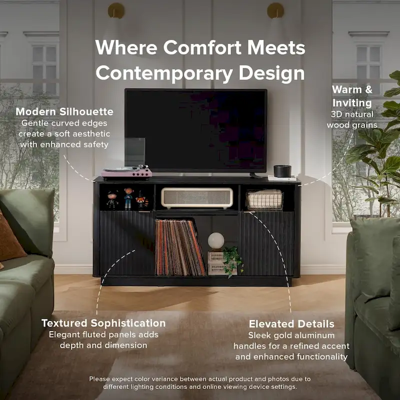 Brooklyn 59 Electric Fireplace TV Stand