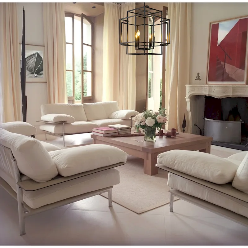 Titania 4 Light 22 inch Matte Black Chandelier.