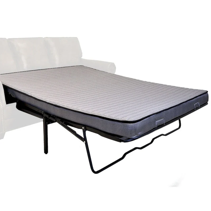 Rustic Brown Buckskin Fabric Upholstered Sleeper Sofa - 37 x 86 x 40