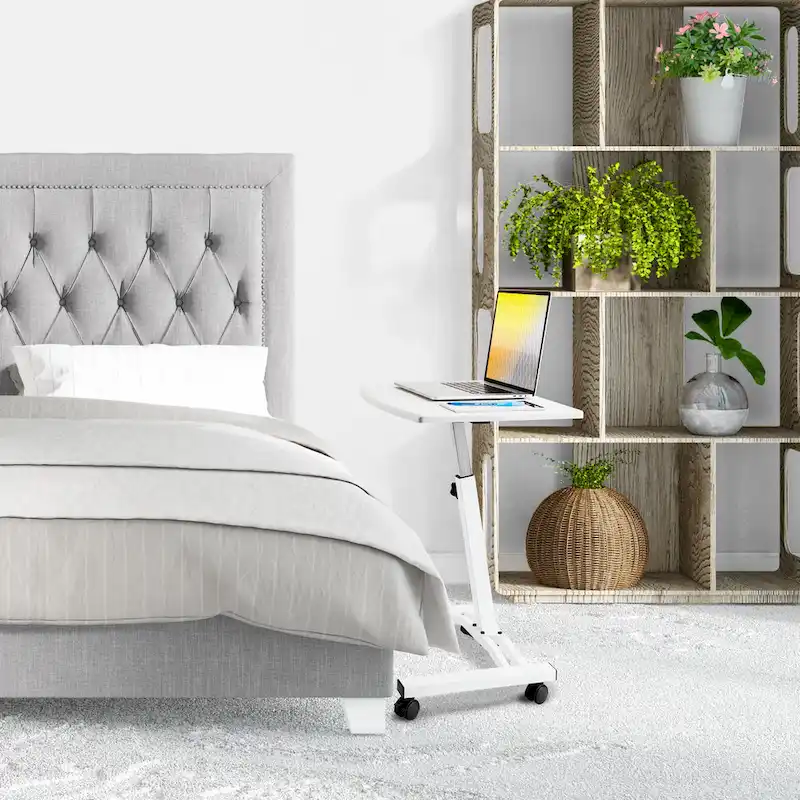 airLIFT Mobile Height Adjustable Solid-Top Laptop Desk Cart