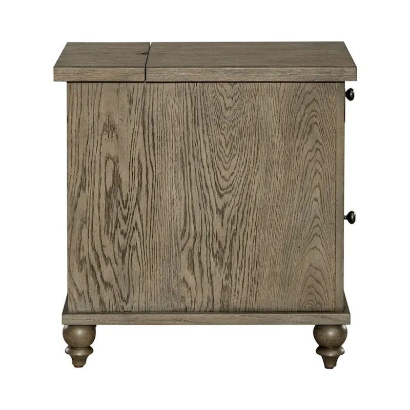 Americana Farmhouse Dusty Taupe Chairside Table