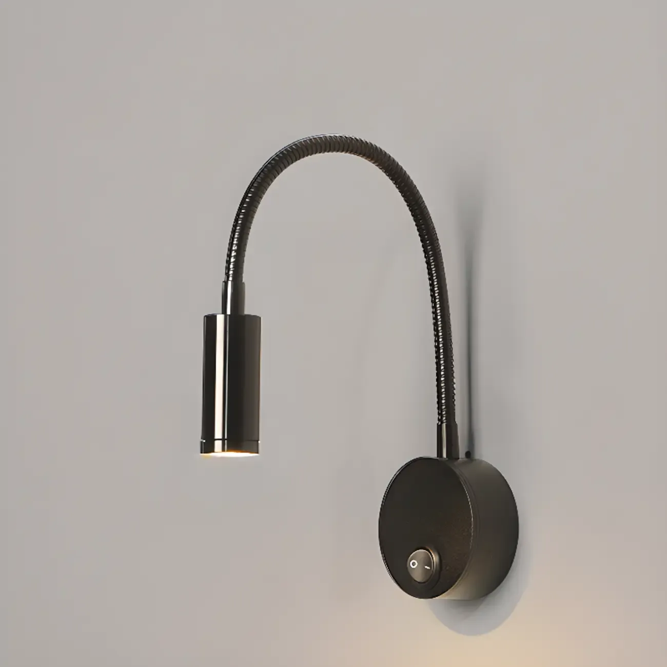 Sleek Adjustable Metal LED Wall Sconce with Acrylic Shade