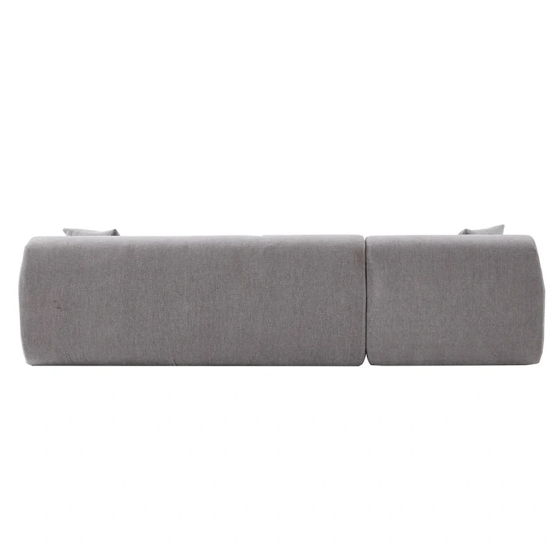 111 Polyester L-Shape Modular Sectional Sofa with High-Density Foam, 27 Deep Seat and Anti-Wrinkle Chenille Fabric