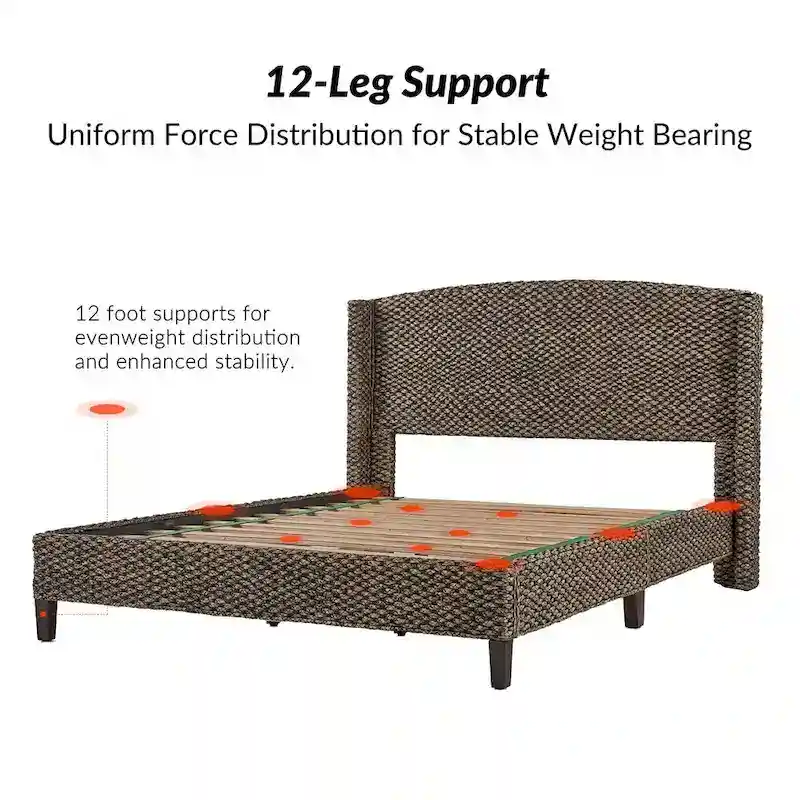 Ludwig Traditional Standard Bed with Wingback Design by HULALA HOME