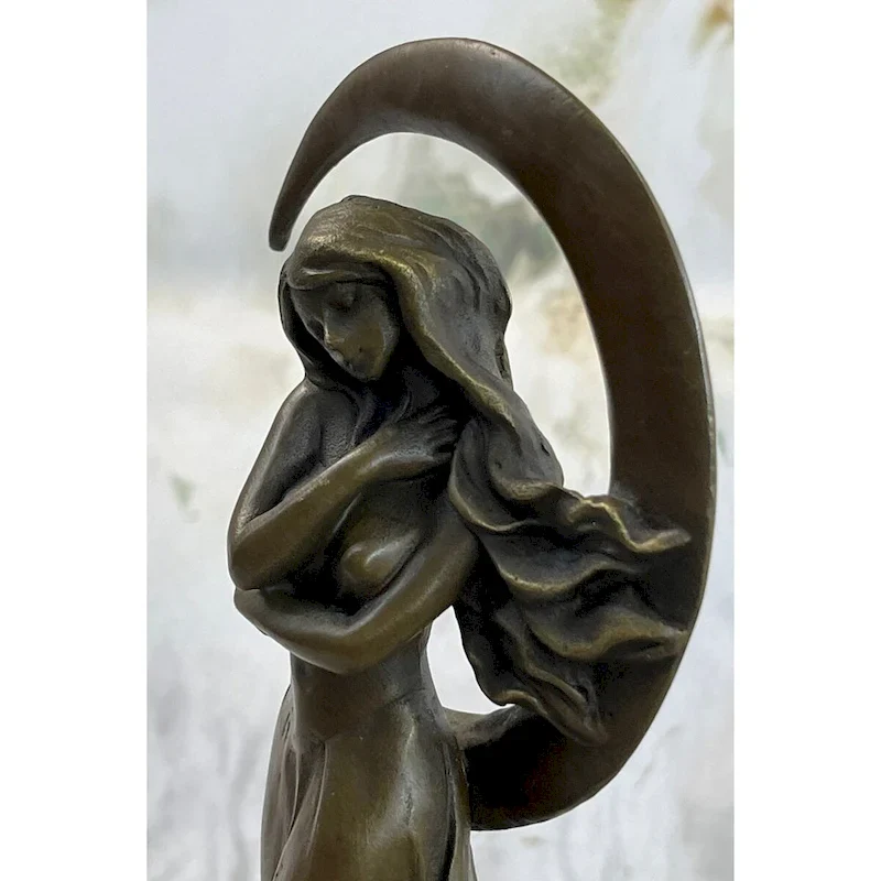 Aphrodite ~ Goddess Of Love Beauty Venus Beautiful Genuine Bronze Statue 10 Inches