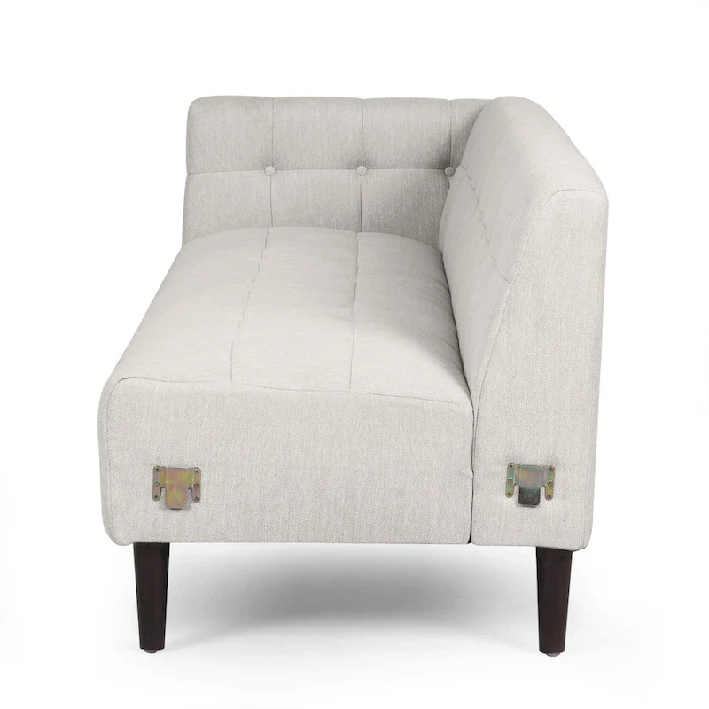 Clermont Mid-century Tufted Sectional Sofa by Christopher Knight Home - 114.00 L x 114.00 W x 30.75 H