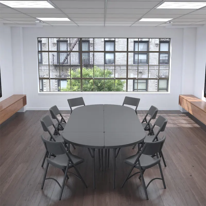 ZOWN Classic Commercial Blow Mold Folding Table