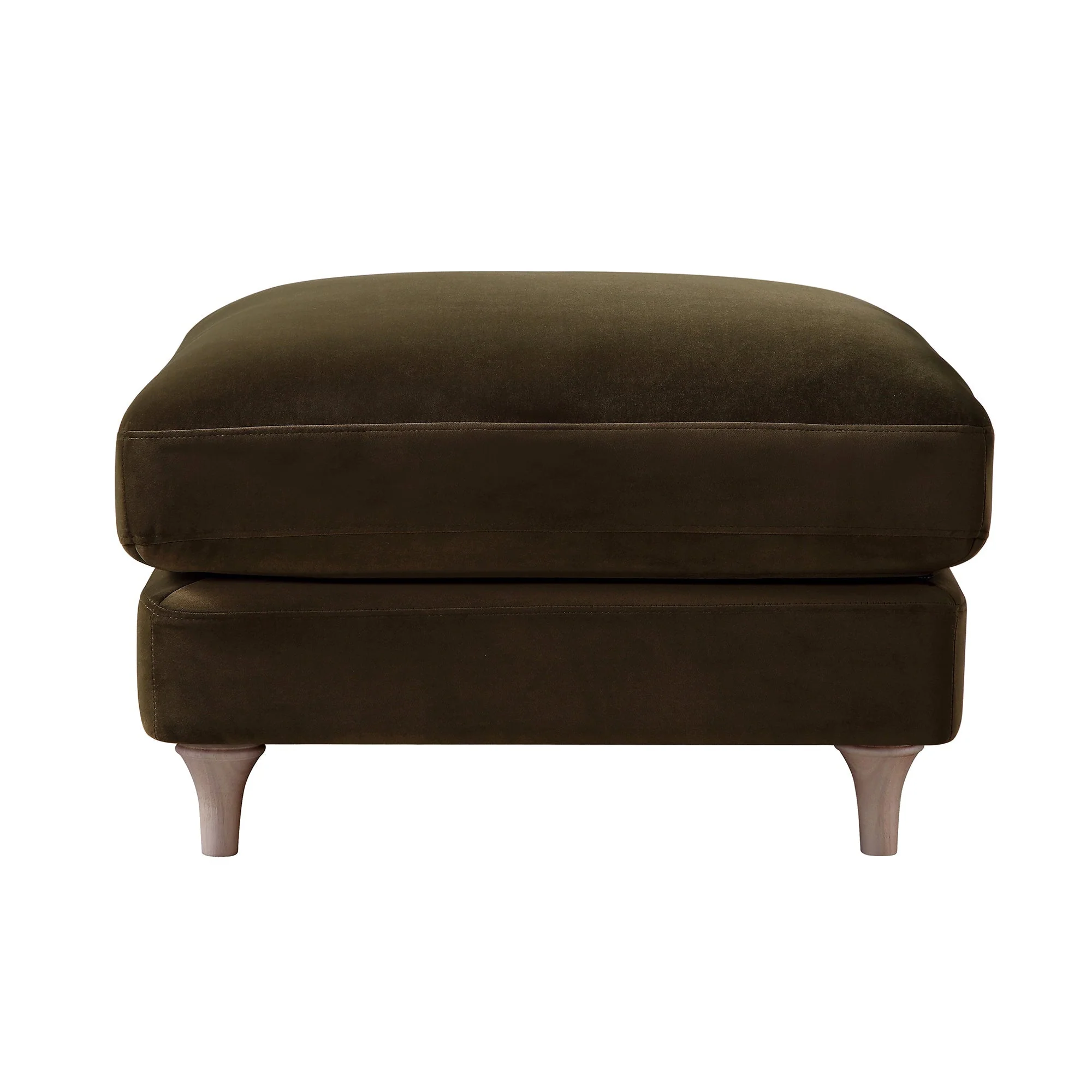 Seaweed Velvet Sofa, Footstool